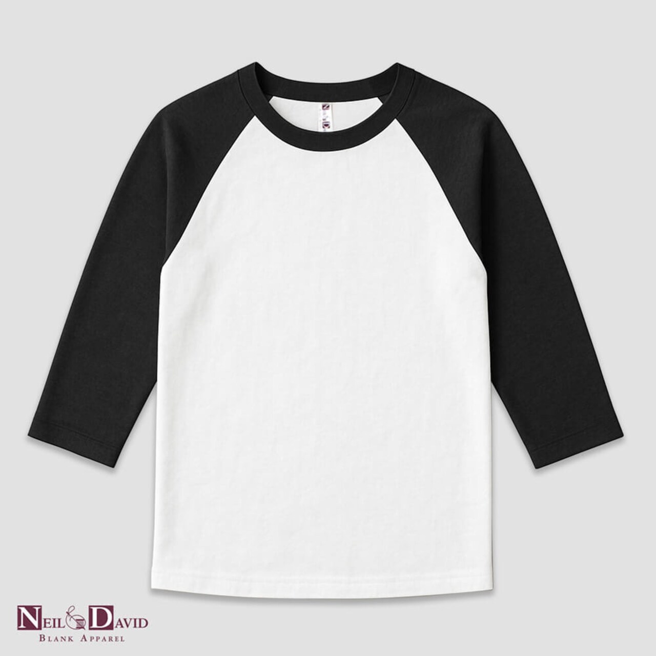 Neil & David® Adult Raglan Sleeve Baseball Tee Sublimation Blank T-shirt
